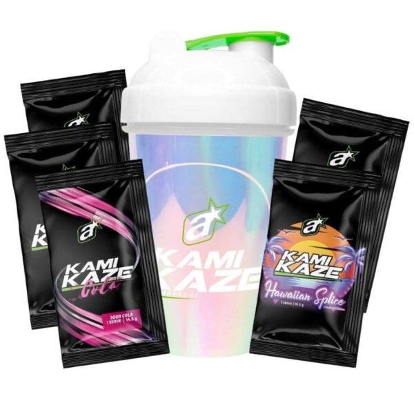 Athletic Sport Kamikaze PreWorkout Sample Set + Shaker Me Muscle